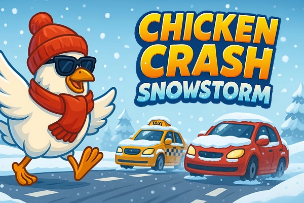 Game image: Chicken Crash Snowstorm by Astriona