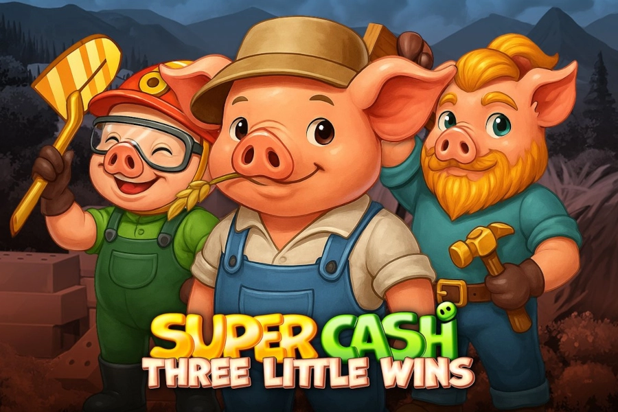 Game image: Super Cash: Three Little Wins by OctoPlay