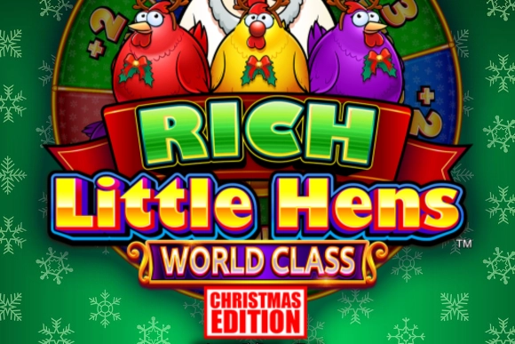 Game image: Rich Little Hens World Class Christmas Edition by Light & Wonder