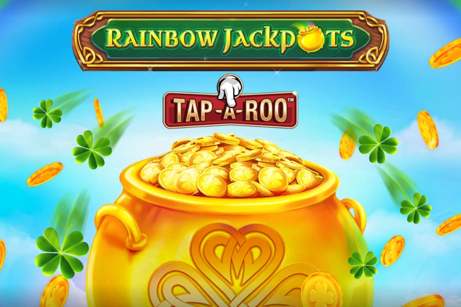 Game image: Rainbow Jackpots Tap-A-Roo by Red Tiger Gaming