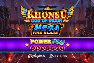 Thumbnail: Mega Fire Blaze Khonsu God of Moon PowerPlay Jackpot by Playtech