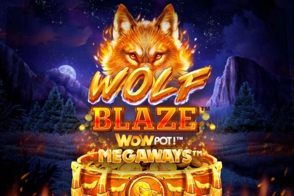 Spielbild: Wolf Blaze WOWPOT! Megaways von Fortune Factory Studios