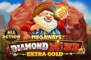 Spielbild: Diamond Mine Extra Gold All Action von Blueprint Gaming